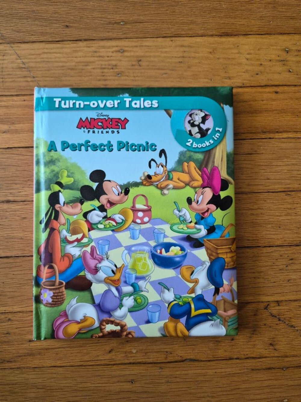 2 books in 1 Mickey & Friends "A Perfect Picnic" and The Kitten Sitters